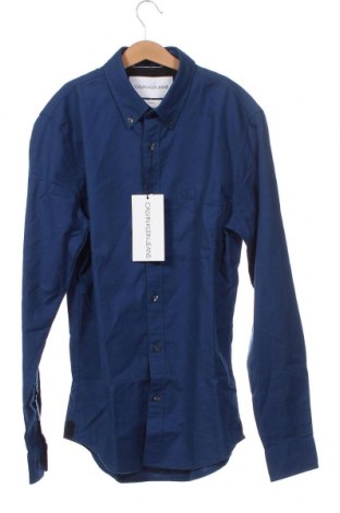 Ανδρικό πουκάμισο Calvin Klein Jeans, Μέγεθος S, Χρώμα Μπλέ, Τιμή 28,44 €