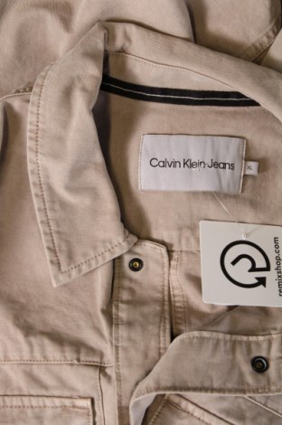 Męska koszula Calvin Klein Jeans, Rozmiar XL, Kolor Beżowy, Cena 183,60 zł