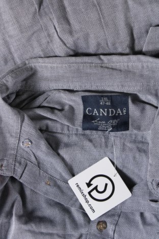 Ανδρικό πουκάμισο Canda, Μέγεθος 3XL, Χρώμα Γκρί, Τιμή 4,66 €