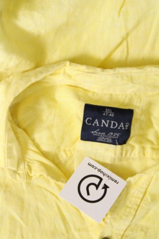 Ανδρικό πουκάμισο Canda, Μέγεθος 3XL, Χρώμα Κίτρινο, Τιμή 17,94 €