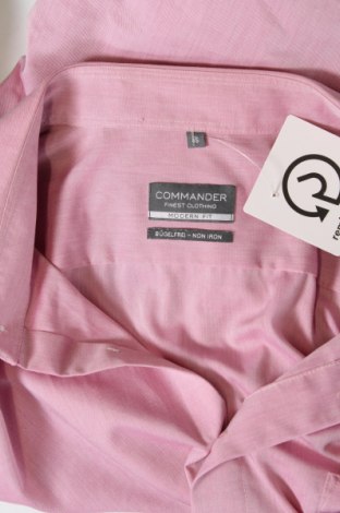 Мъжка риза Commander, Размер XL, Цвят Розов, Цена 29,00 лв.