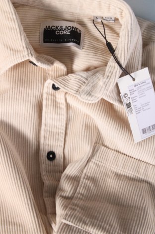 Мъжка риза Core By Jack & Jones, Размер L, Цвят Екрю, Цена 68,00 лв.