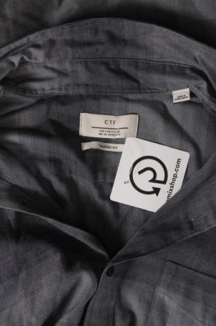 Ανδρικό πουκάμισο Cortefiel, Μέγεθος M, Χρώμα Γκρί, Τιμή 12,23 €