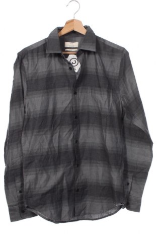 Herrenhemd Cortefiel, Größe M, Farbe Grau, Preis € 12,23