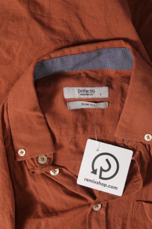 Ανδρικό πουκάμισο Defacto, Μέγεθος S, Χρώμα Καφέ, Τιμή 4,60 €