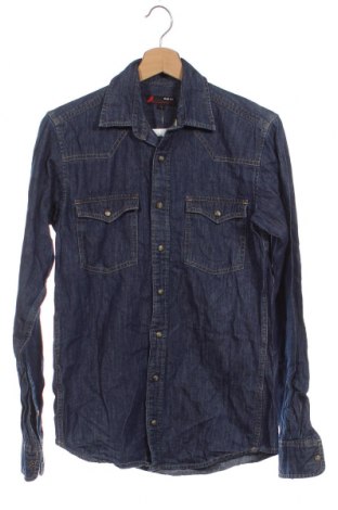 Ανδρικό πουκάμισο Dressmann, Μέγεθος S, Χρώμα Μπλέ, Τιμή 3,71 €