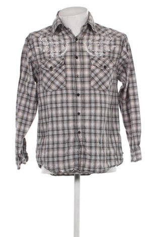 Ανδρικό πουκάμισο Identic, Μέγεθος M, Χρώμα Γκρί, Τιμή 2,69 €