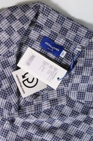 Ανδρικό πουκάμισο Jack & Jones, Μέγεθος L, Χρώμα Μπλέ, Τιμή 34,78 €