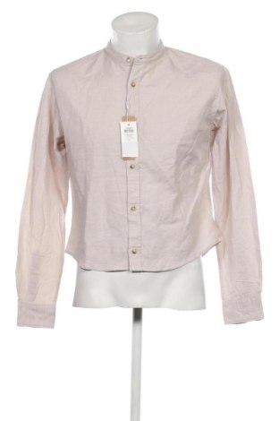 Ανδρικό πουκάμισο Jack & Jones, Μέγεθος L, Χρώμα  Μπέζ, Τιμή 7,01 €