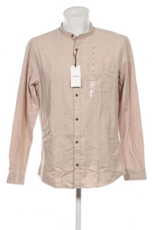 Ανδρικό πουκάμισο Jack & Jones, Μέγεθος XL, Χρώμα  Μπέζ, Τιμή 13,67 €