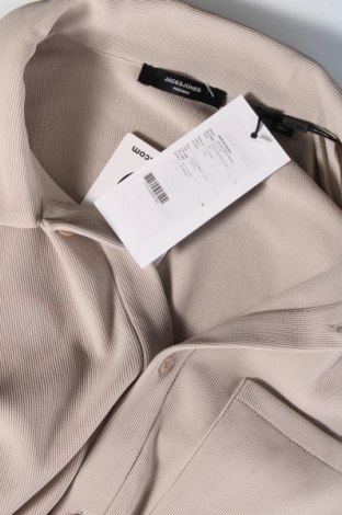 Ανδρικό πουκάμισο Jack & Jones PREMIUM, Μέγεθος L, Χρώμα Γκρί, Τιμή 35,05 €