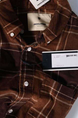 Ανδρικό πουκάμισο Jack & Jones PREMIUM, Μέγεθος L, Χρώμα Καφέ, Τιμή 9,46 €