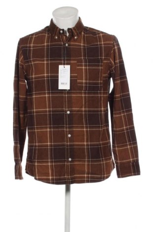 Ανδρικό πουκάμισο Jack & Jones PREMIUM, Μέγεθος L, Χρώμα Καφέ, Τιμή 9,46 €
