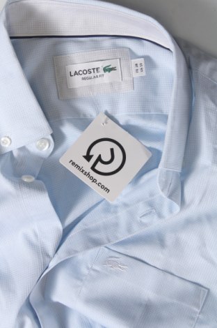 Ανδρικό πουκάμισο Lacoste, Μέγεθος M, Χρώμα Μπλέ, Τιμή 77,32 €
