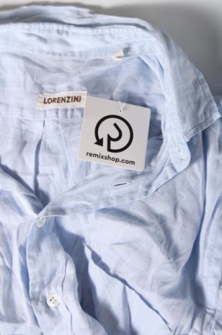 Ανδρικό πουκάμισο Lorenzini, Μέγεθος S, Χρώμα Μπλέ, Τιμή 14,85 €