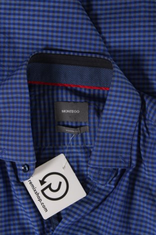 Herrenhemd Montego, Größe S, Farbe Blau, Preis € 4,60
