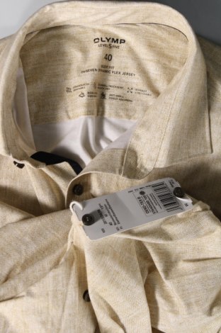 Ανδρικό πουκάμισο Olymp, Μέγεθος M, Χρώμα  Μπέζ, Τιμή 9,65 €