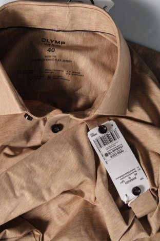 Мъжка риза Olymp, Размер M, Цвят Бежов, Цена 117,00 лв.