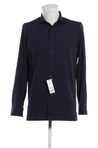 Ανδρικό πουκάμισο Olymp, Μέγεθος L, Χρώμα Μπλέ, Τιμή 46,44 €