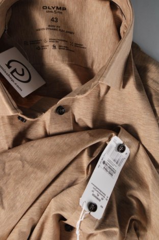 Ανδρικό πουκάμισο Olymp, Μέγεθος XL, Χρώμα  Μπέζ, Τιμή 25,33 €