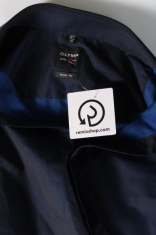Ανδρικό πουκάμισο Olymp, Μέγεθος M, Χρώμα Μπλέ, Τιμή 23,66 €
