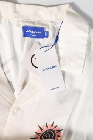 Ανδρικό πουκάμισο Originals By Jack & Jones, Μέγεθος L, Χρώμα Λευκό, Τιμή 15,77 €