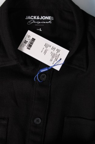 Ανδρικό πουκάμισο Originals By Jack & Jones, Μέγεθος L, Χρώμα Μαύρο, Τιμή 10,52 €