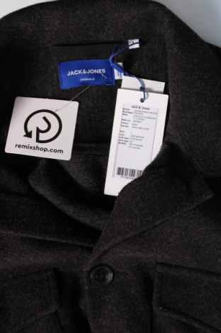 Ανδρικό πουκάμισο Originals By Jack & Jones, Μέγεθος L, Χρώμα Γκρί, Τιμή 35,05 €