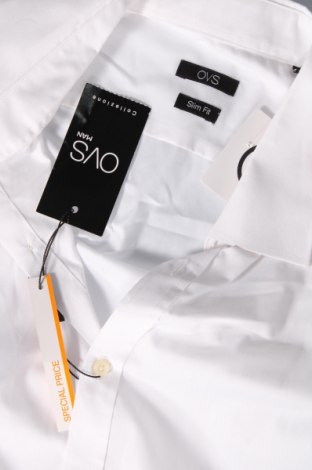 Ανδρικό πουκάμισο Oviesse, Μέγεθος L, Χρώμα Λευκό, Τιμή 23,71 €