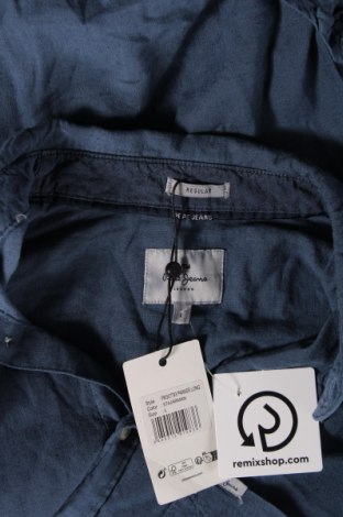 Ανδρικό πουκάμισο Pepe Jeans, Μέγεθος L, Χρώμα Μπλέ, Τιμή 60,31 €