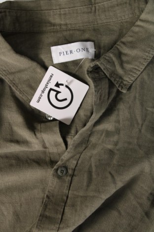 Ανδρικό πουκάμισο Pier One, Μέγεθος 5XL, Χρώμα Πράσινο, Τιμή 20,86 €