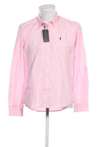 Męska koszula Polo Club, Rozmiar L, Kolor Różowy, Cena 265,08 zł