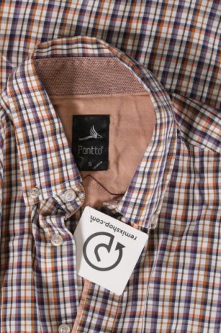 Ανδρικό πουκάμισο Pontto, Μέγεθος S, Χρώμα Πολύχρωμο, Τιμή 8,19 €