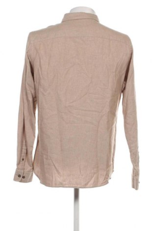 Ανδρικό πουκάμισο Produkt by Jack & Jones, Μέγεθος L, Χρώμα  Μπέζ, Τιμή 6,66 €