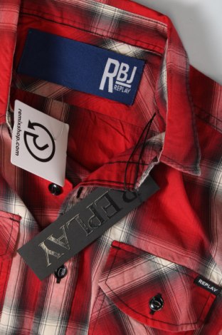 Ανδρικό πουκάμισο Replay, Μέγεθος S, Χρώμα Κόκκινο, Τιμή 30,84 €