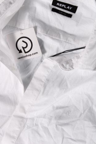 Męska koszula Replay, Rozmiar XL, Kolor Biały, Cena 387,83 zł