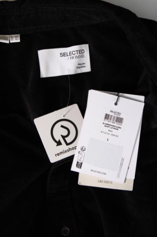 Herrenhemd Selected Homme, Größe L, Farbe Schwarz, Preis 11,41 €
