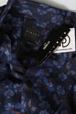 Мъжка риза Sisley, Размер L, Цвят Син, Цена 88,92 лв.