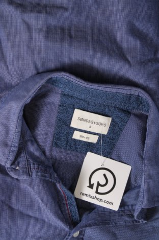 Ανδρικό πουκάμισο Sondag & Sons, Μέγεθος S, Χρώμα Μπλέ, Τιμή 14,91 €