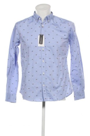 Ανδρικό πουκάμισο Springfield, Μέγεθος M, Χρώμα Μπλέ, Τιμή 35,05 €