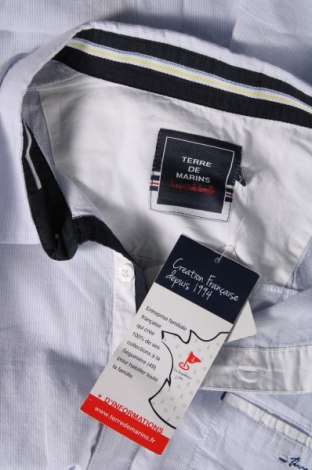 Мъжка риза Terre De Marins, Размер XL, Цвят Син, Цена 72,00 лв.