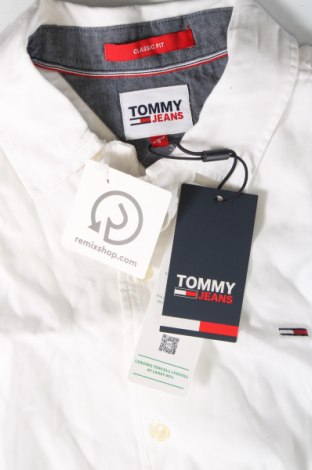 Мъжка риза Tommy Jeans, Размер S, Цвят Бял, Цена 67,65 лв.