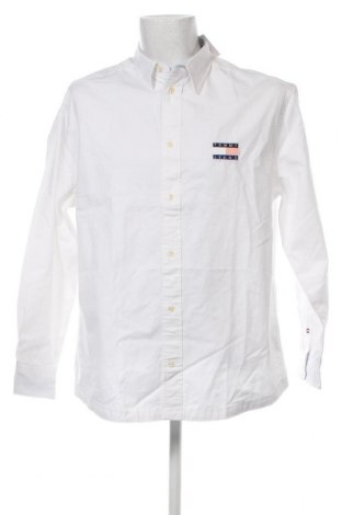 Ανδρικό πουκάμισο Tommy Jeans, Μέγεθος M, Χρώμα Λευκό, Τιμή 112,58 €