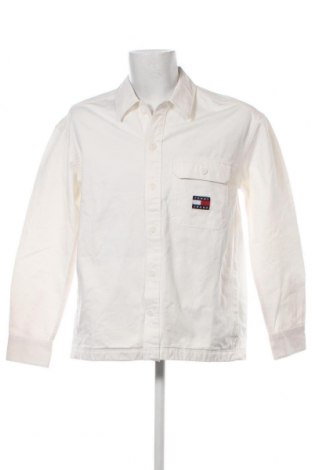 Ανδρικό πουκάμισο Tommy Jeans, Μέγεθος M, Χρώμα Λευκό, Τιμή 40,53 €