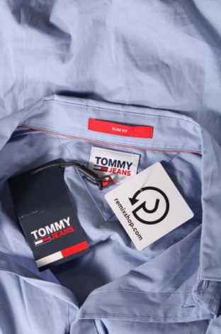 Cămașă de bărbați Tommy Jeans, Mărime L, Culoare Albastru, Preț 227,50 Lei