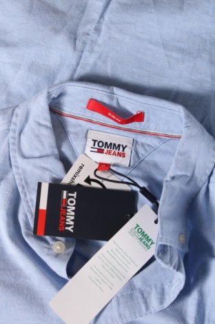 Ανδρικό πουκάμισο Tommy Jeans, Μέγεθος M, Χρώμα Μπλέ, Τιμή 63,04 €