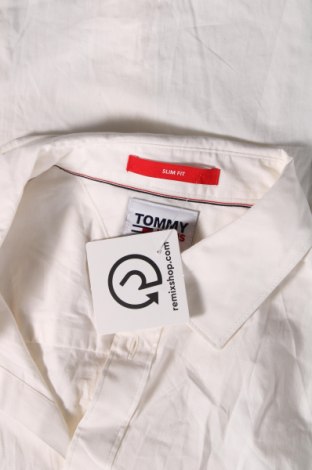 Cămașă de bărbați Tommy Jeans, Mărime M, Culoare Ecru, Preț 266,45 Lei
