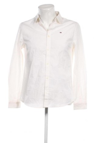 Мъжка риза Tommy Jeans, Размер M, Цвят Екрю, Цена 81,00 лв.