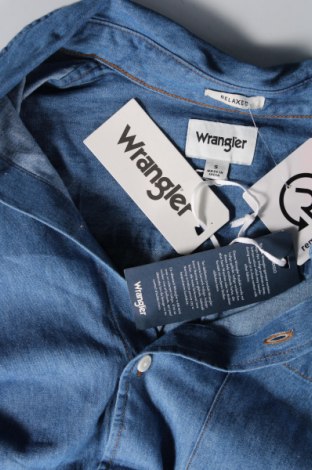 Herrenhemd Wrangler, Größe S, Farbe Blau, Preis 23,66 €