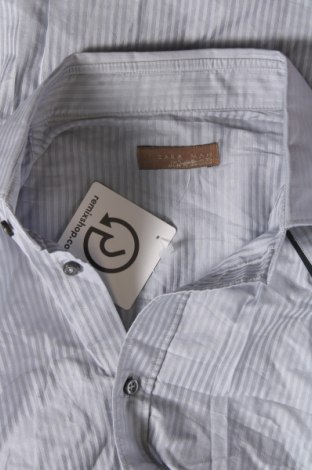 Herrenhemd Zara Man, Größe S, Farbe Grau, Preis € 3,51